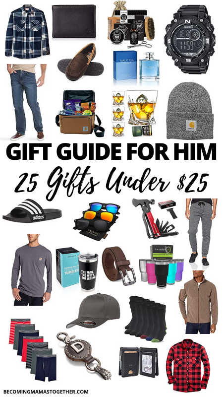 Holiday Gift Guide For Him Under $25, $50, and $100